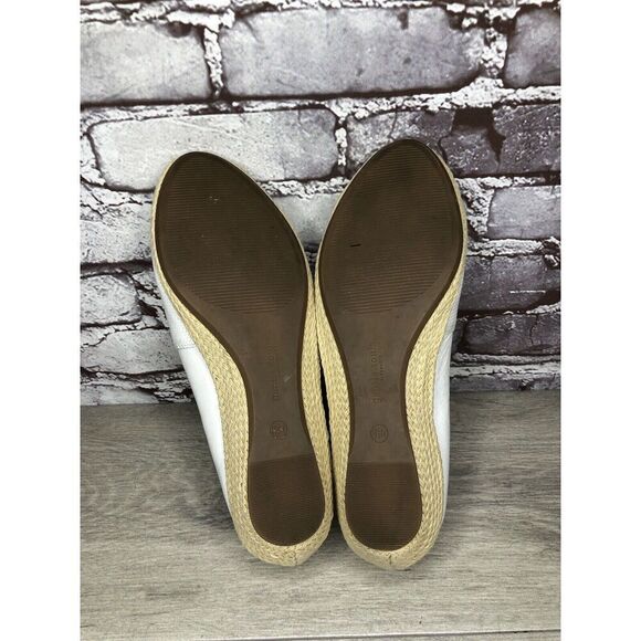 Kenneth Cole Gentle Souls White Leather Woven Wedge Sandals Women Sz 8.5M US/39 - Picture 9 of 16